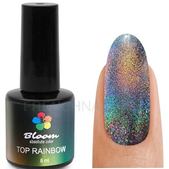 Bloom, TOP RAINBOW - Радужный голографический топ Призма, 8 мл