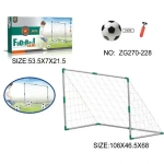 Набор тренировочный для футбола ZG270-228: ворота 108*46,5*68 см, мяч 14 см, насос