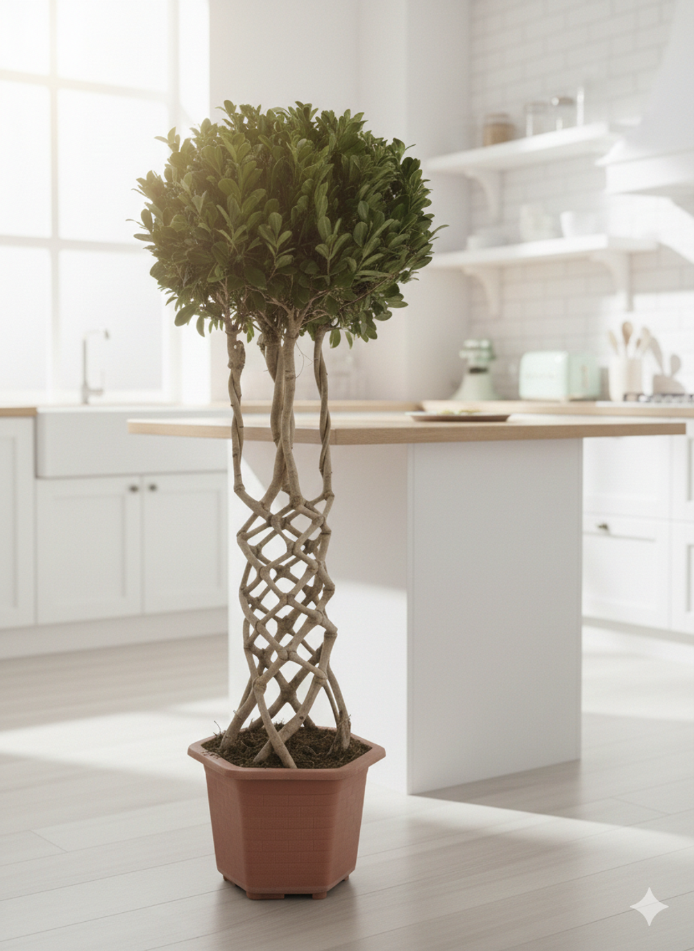 Фикус Dragon Pillar Ginseng д.43