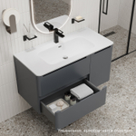 Тумба подвесная IDDIS Edifice, 100 см, темно-серый, EDI10D0i95