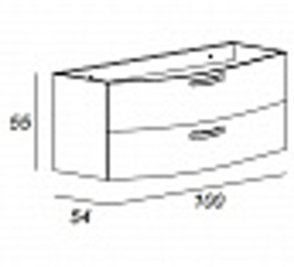 Мебель для ванной CEZARES COMFORT 101 Nero Lucido