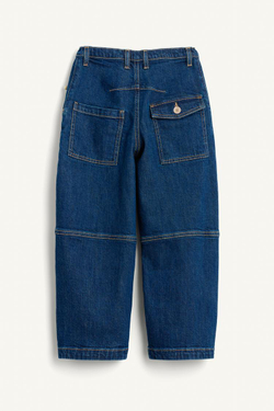 ZARA ДЖИНСЫ ШИРОКОГО КРОЯ, СИНИЙ/ИНДИГО