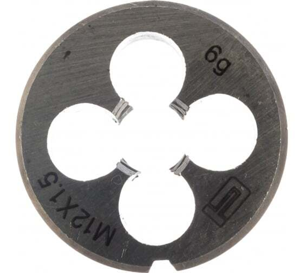 ПЛАШКА СИБРТЕХ М12Х1,5ММ 77031