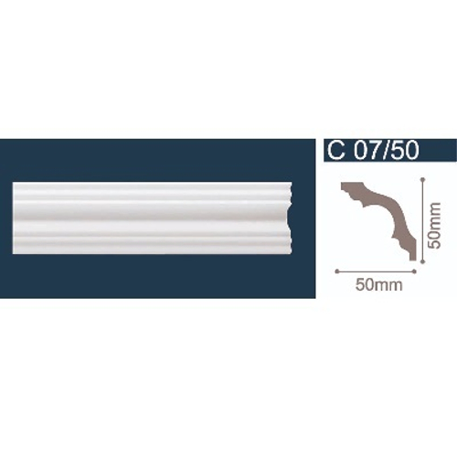 Плинтус потолочный 50*50мм "SD" 07/50 2м