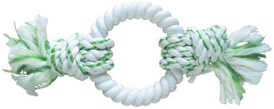 CanineClean игрушка для собак Канат с нейлоновым кольцом с ароматом мяты