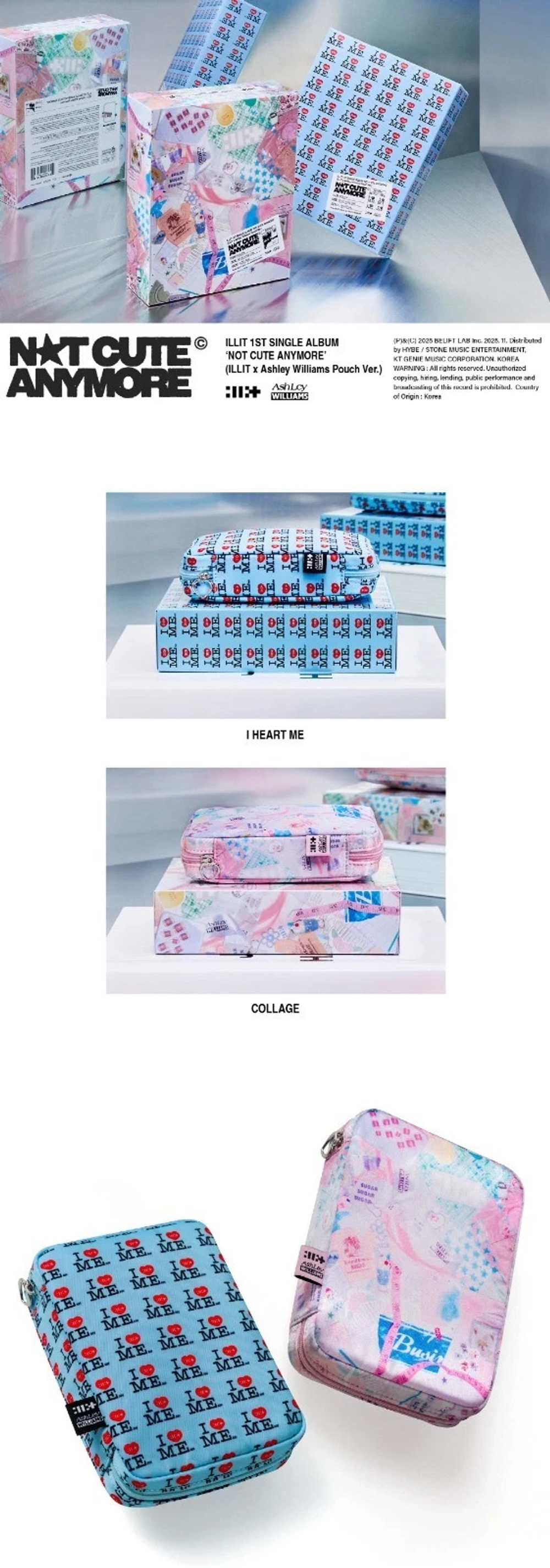 Альбом ILLIT - NOT CUTE ANYMORE [ILLIT x Ashley Williams Pouch ver.]