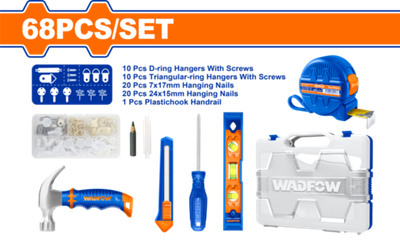 Набор инструмента 68 шт (5/10) WADFOW WHS2B68