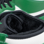 Кроссовки Nike Air Jordan 1 Wmns White / Green with Fur