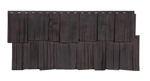 Цокольный сайдинг Щепа Дуба Эко-2 Венге