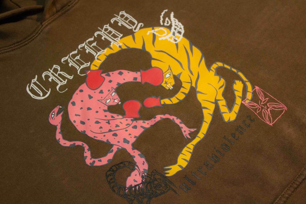 Худи Creepy Clothing Бокс коричневое