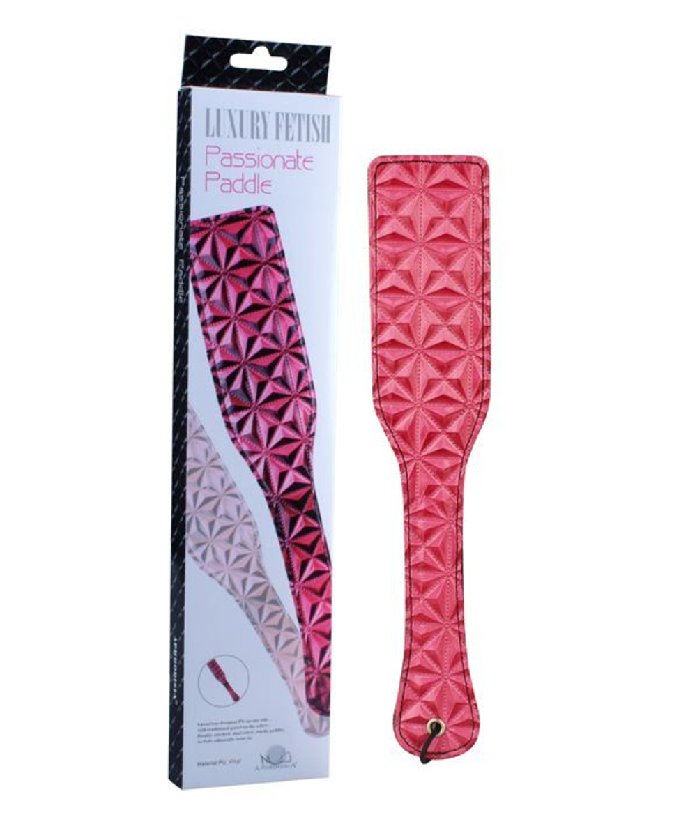 Розовый пэддл с геометрическим рисунком - 32 см.