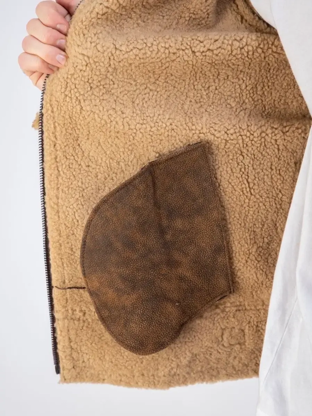 Дубленка мужская натуральная авиатор зимняя Турция