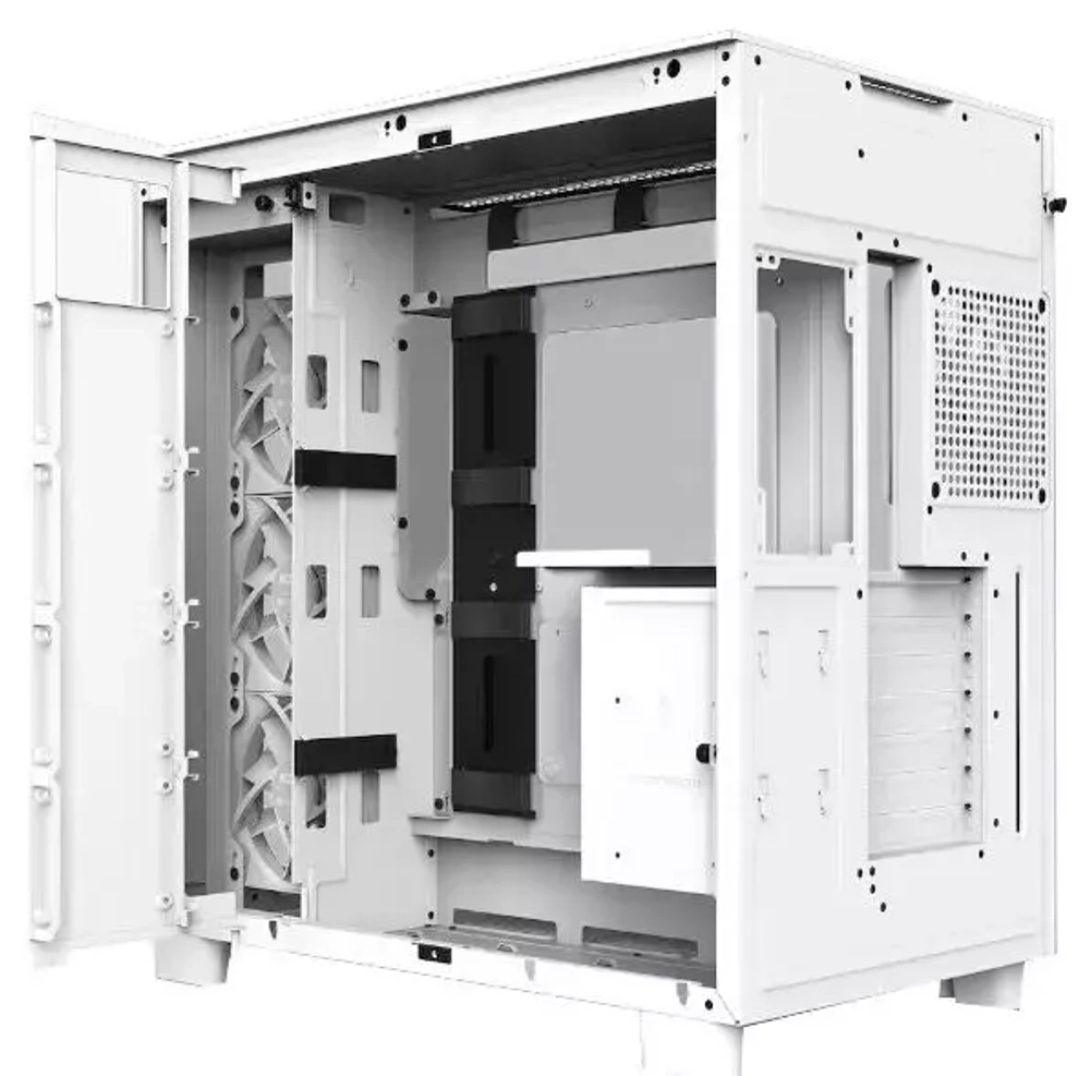 Корпус NZXT H9 Flow Window Mini-ITX, Micro-ATX, ATX White (CM-H91FW-01) RTL