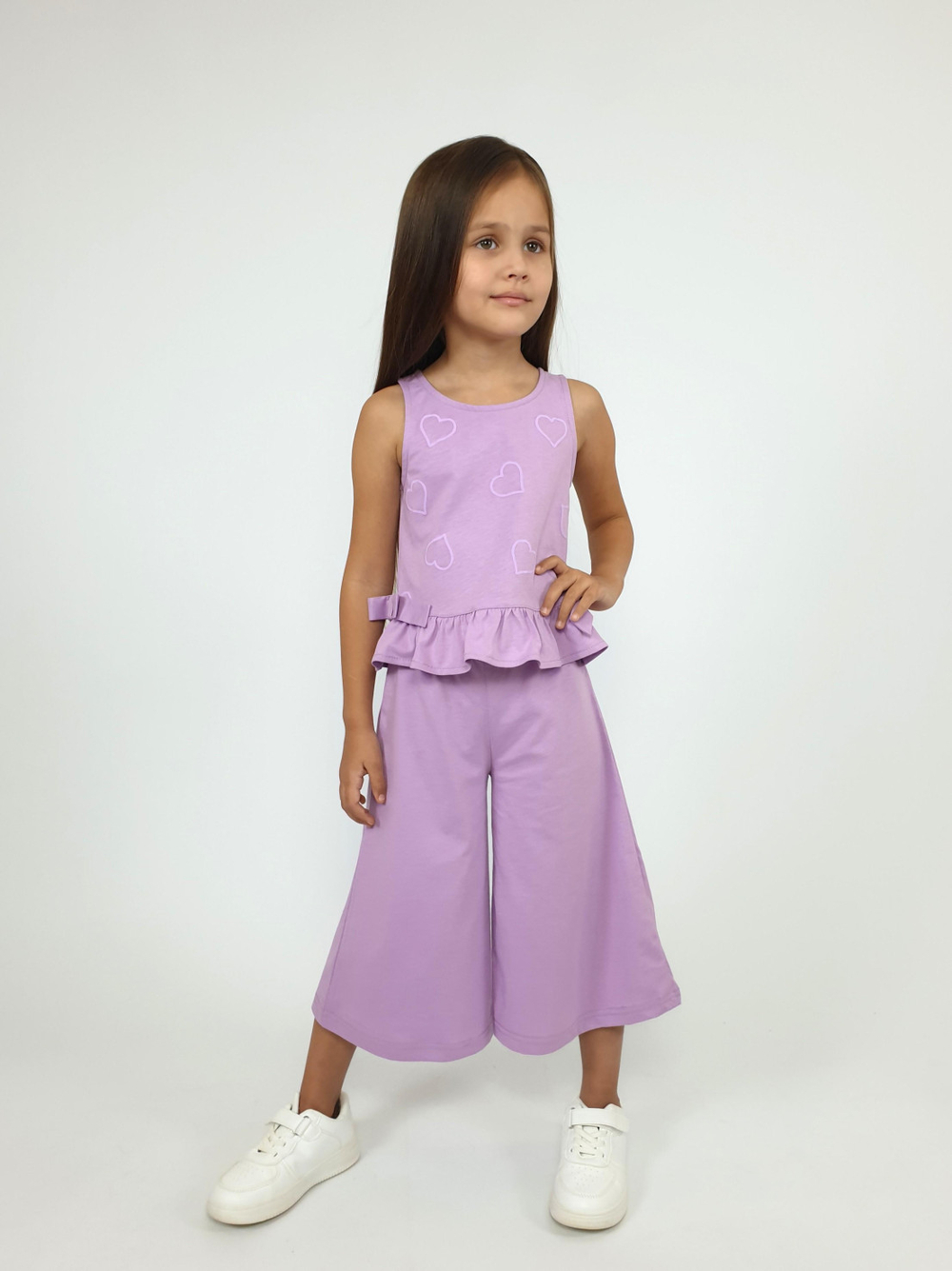 02-148-1 Комплект для девочки (туника+брюки)