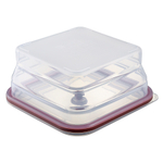 Контейнер для переноски и хранения силиконовый квадратный складной silikobox, 1,2 л, темно-сливовый