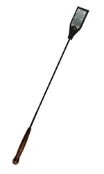 Черный стек с серебристой хлопушкой под металл - 60 см. (Цвет: черный с серебристым)