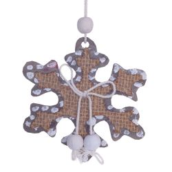 GAEM Украшение новогоднее "Снежинка/Звезда/Олень", L10,5 W0,5 H10,5 см, 3в.