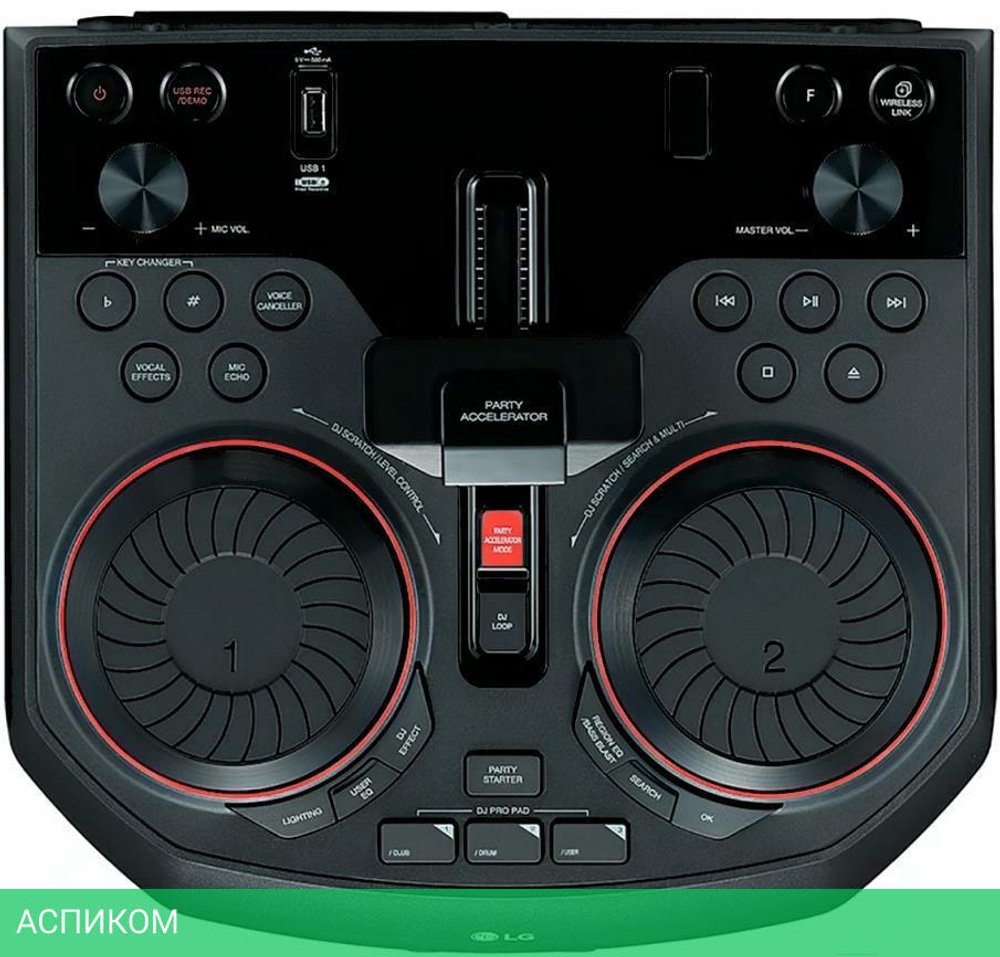 Музыкальный центр LG X-Boom черный (OK65)