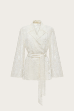 ЖАКЕТ ИЗ ПАНБАРХАТА С ВОРОТНИКОМ