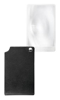Лупа складная асферическая Eschenbach VisoPocket 2,5x, 74x48 мм, черный чехол (прямоугольный) - фото 2