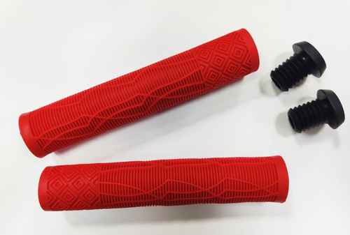 Грипсы HUALONG HL-G132, 166 мм, Кратон, Красные