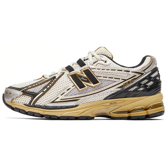 New Balance NB 1906R Бежевые кроссовки Низки Черно-серебристые Унисекс