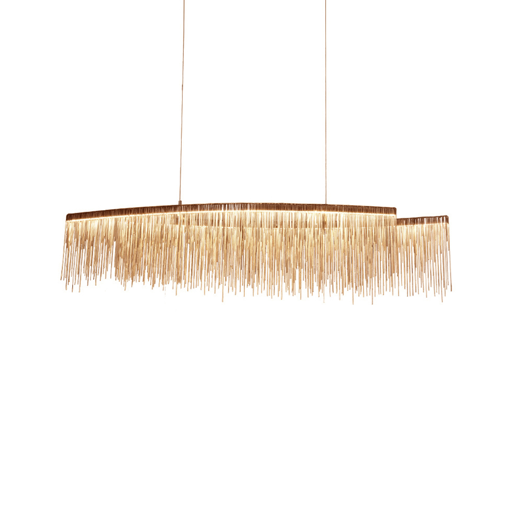 Pendant design lamp Waterfall  L100 (Rose gold)