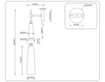 LH75369 GD/WH золото/белый G9 max 28W 70*150*560