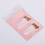 Зажимы для волос 2шт «Новогодние друзья- Оленёнок», микс 2 цвета (красный, белый),5,4*2,5 см