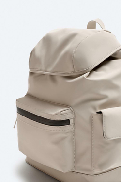 ZARA РЮКЗАК EXPLORER, БЕЖЕВЫЙ