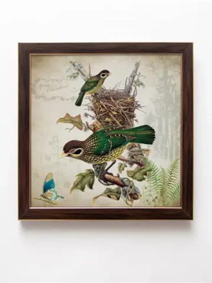 Картина на стену интерьерная на хосте 22,5*22,5 см