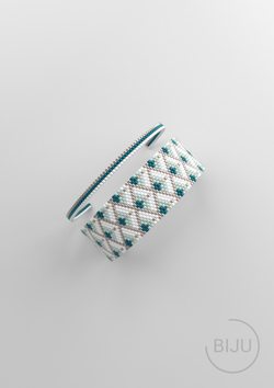 Схема PEYOTE, Схема браслета мозаичное плетение, узор из Miyuki Delica 11/0, файл PDF, №154