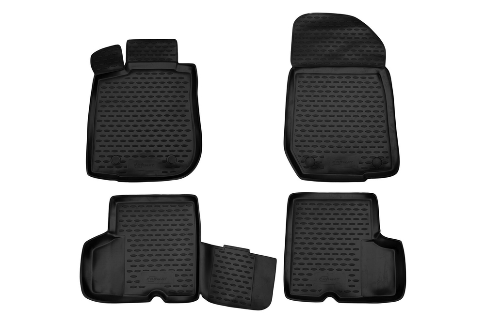 Коврики в салон для RENAULT Logan 2004-2009, 2010-2014, 4 шт. (Повышенная устойчивость, повышенная износостойкость) арт.FORMAT.41.05.210KH