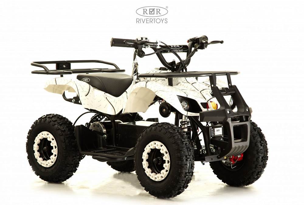 Детский электроквадроцикл RiverToys ANRI белый спайдер