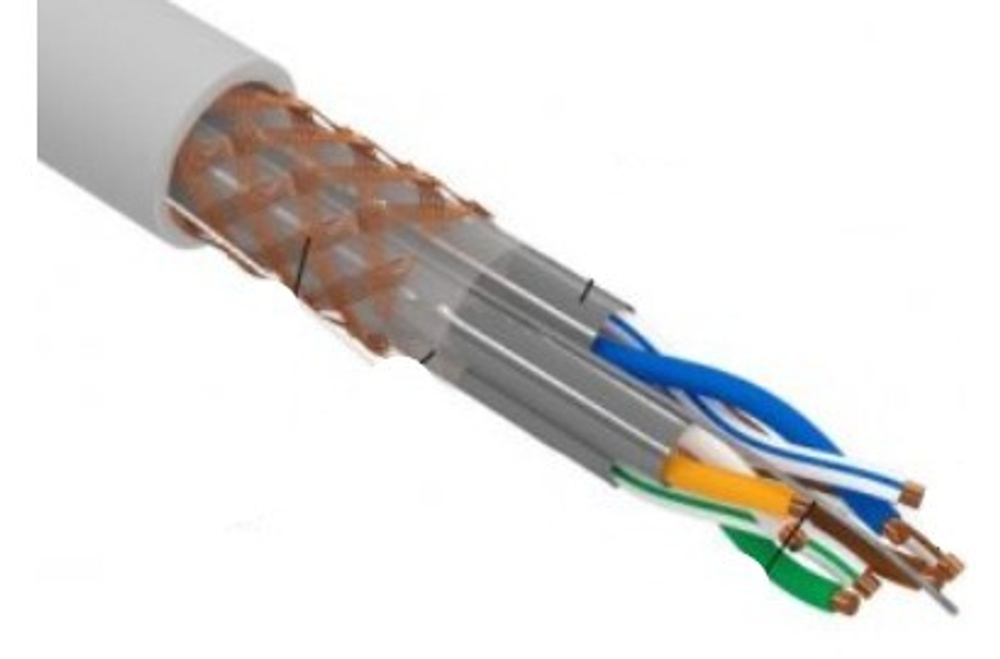 Кабель витая пара S/FTP 6a кат. 4 пары Rexant 02-0325