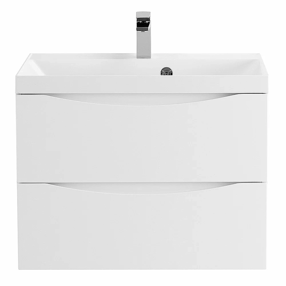 Тумба с раковиной Belbagno MARINO 75 подвесная Bianco Lucido