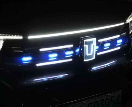 Tank400 лампы в решётку радиатора