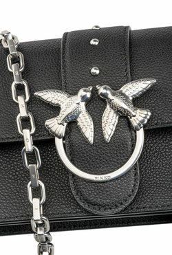 MINI LOVE BAG SIMPLY ROUGH - black