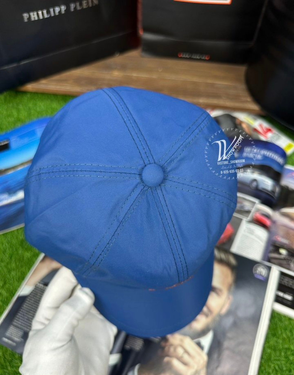 Бейсболка Loro Piana Blue премиум