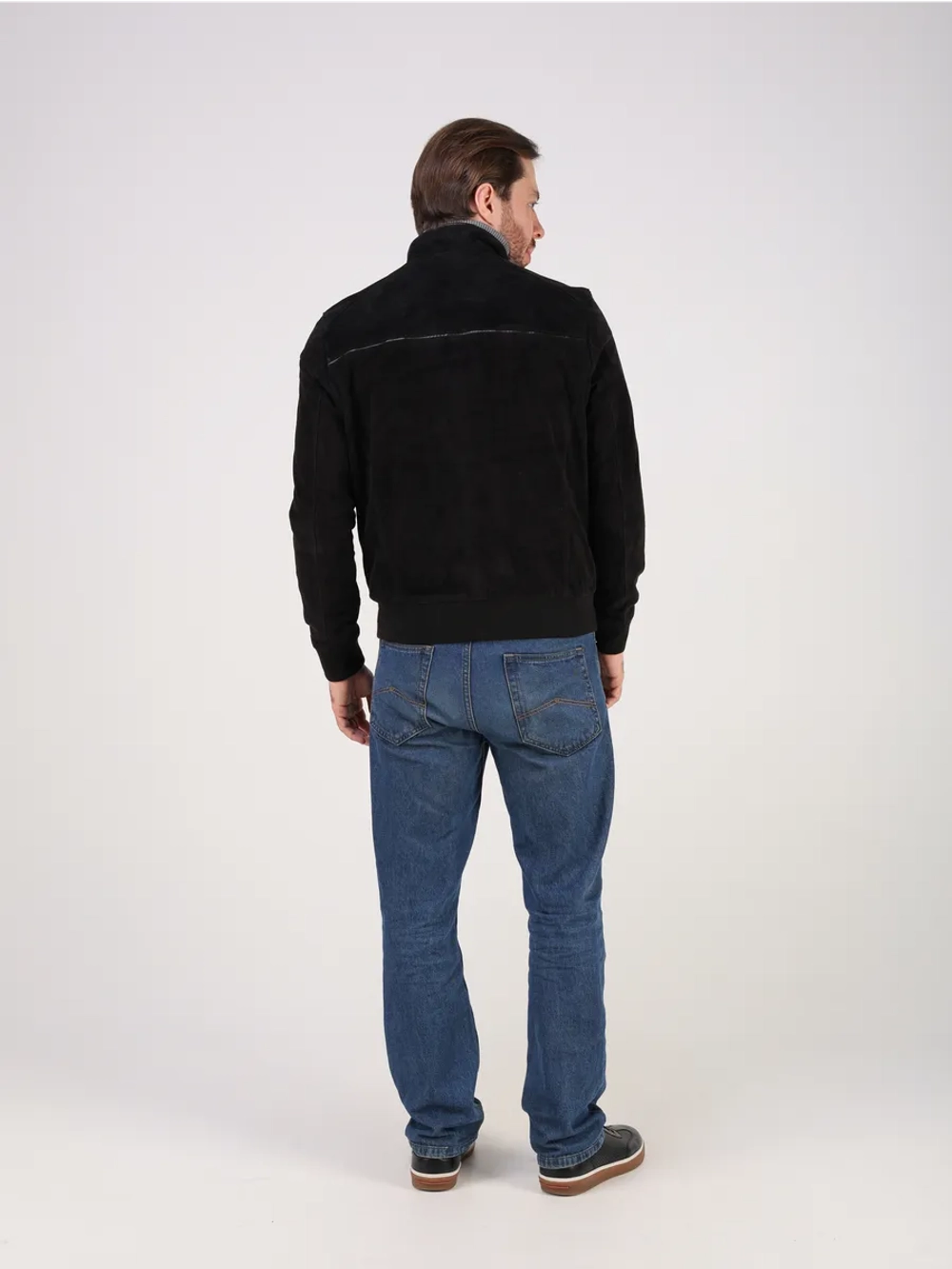 Кожаная куртка демисезонная замшевая натуральная