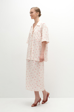 Юбка прямая в цветы