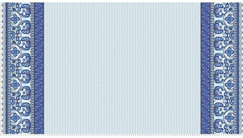 Ткань для пэчворка Peppy Лазурное чудо панель, отрез 60х110 см, 110 г/м², ЛЧ-04 белый, Peppy