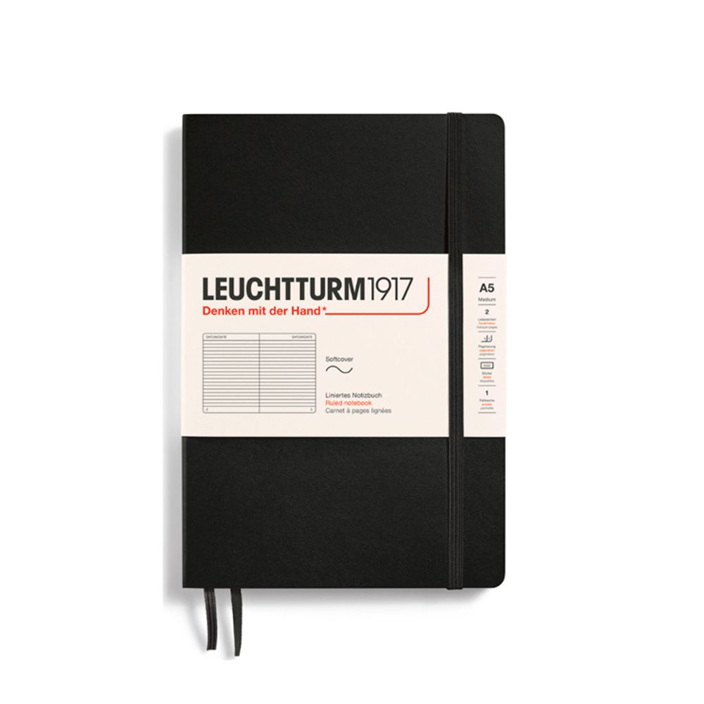 Блокнот Leuchtturm1917 Classic A5 в линейку с мягкой обложкой (308290)