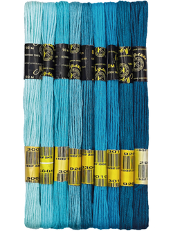 Наборы ниток мулине для вышивания ПНК Киров 9 шт.