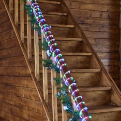 ULD-D50 8M-С08 IP44 MULTI Гирлянда светодиодная Дюралайт. 8м. С контроллером. Разноцветный свет. Провод прозрачный. ТМ Uniel