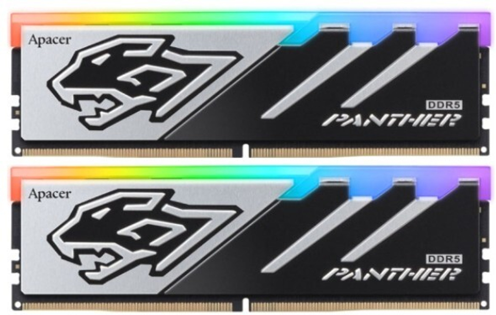 Модуль памяти DDR5 32GB (2*16GB) Apacer Panther RGB