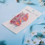 Заколки-краб для волос детские 2 шт «Malvina- Бабочка», 2,4*2,5 см