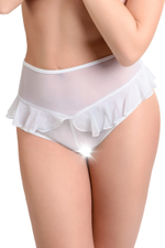Эротические трусики с высокой посадкой Lana белые 46-48