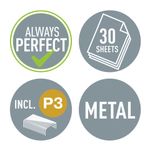 Степлер №24/6, 26/6 металлический LEITZ "New NeXXt WOW", до 30 л., зеленый металлик, 55022054