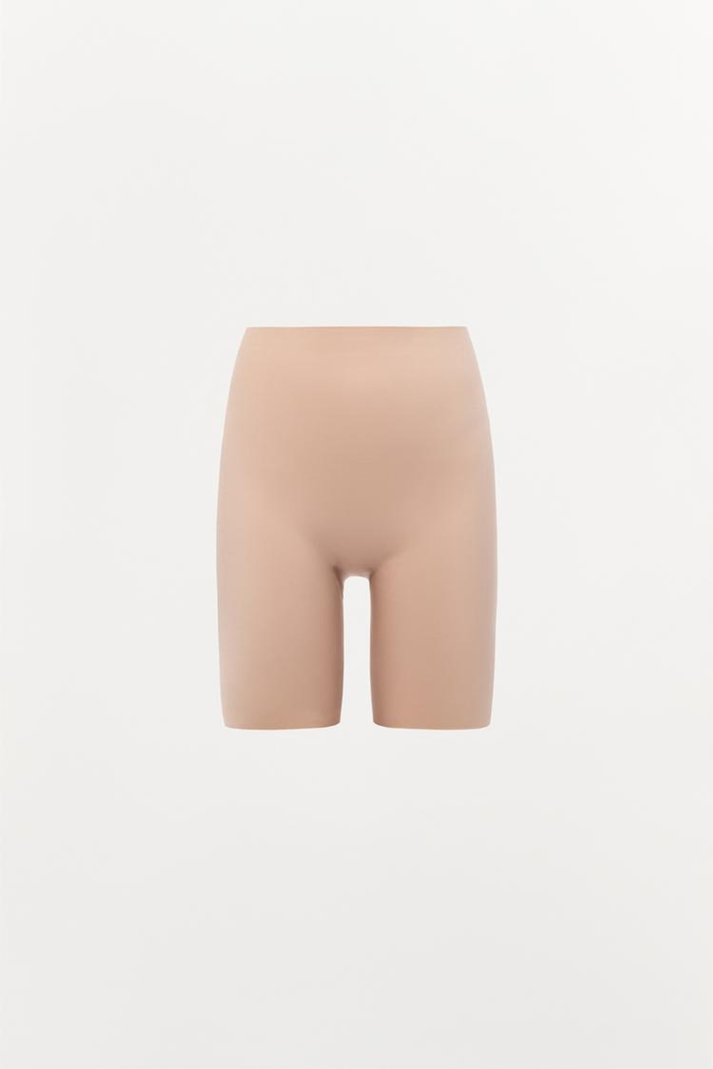 ZARА ШОРТЫ-ВЕЛОСИПЕДКИ ИЗ СМЕСОВОГО ПОЛИАМИДА, ТЕЛЕСНО-РОЗОВЫЙ